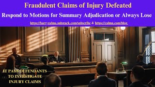 Fraudulent Claims of Injury Defeated [upl. by Ner685]