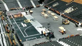 Toronto Raptors Court Being Resurfaced After Jaylen Brown Injury [upl. by Enialb110]