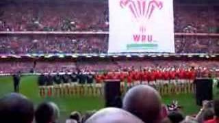 The Millennium Stadium Sings the Welsh National Anthem [upl. by Assenad]