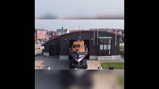 Drone footage taken of RNLI LIfeboat in Hoylake [upl. by Alberic]