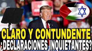 DONALD TRUMP Habla SOBRE PROTESTAS PROPALESTINAS  CLARO Y CONTUNDENTE quotDOBLEGAR A LUNÁTICOSquot [upl. by Eversole]