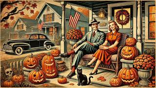 Old Nostalgic Halloween Music Autumns Magic Glow  Vintage 1940s Jazz [upl. by Notnroht]