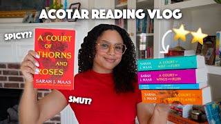 Reading The ACOTAR SERIES For The First Time In A Week spoiler free reading vlog [upl. by Bennir]