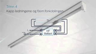 Philips MASTER LED lysrør med HF ballast [upl. by Doerrer]