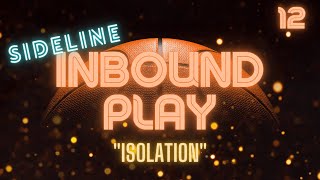 Sideline inbound vs MantoMan Defense Isolation Play [upl. by Schroth]