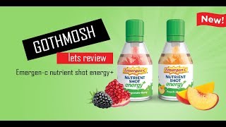 EmergenC Nutrient Shot energy BOTH FLAVORS Review [upl. by Ybur]