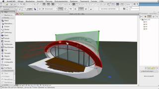ArchiCAD 15  9 Schale mit Bauteilen verbinden [upl. by Assyram]