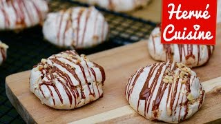 Recette des meringues noisette chocolat croquantes [upl. by Llenod]