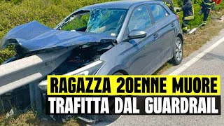 ULTIMORA RAGAZZA 20ENNE MUORE TRAFITTA DAL GUARDRAIL GRAVISSIMO INCIDENTE A CINISELLO BALSAMO [upl. by Screens]