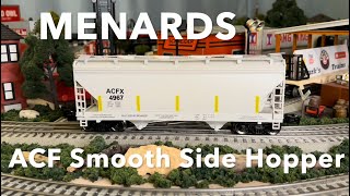 Menards O Scale ACF Smooth Side Hopper 2192024 [upl. by Netsrek]