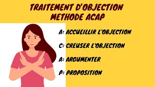 Traitement dobjection méthode ACAP [upl. by Econah]