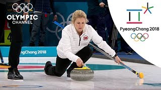 Norways Surprising Curling Victory over Canada  Day 1  Winter Olympics 2018  PyeongChang [upl. by Aufa]