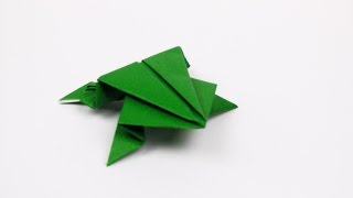 Origami jumping Frog [upl. by Lucic]