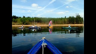 KAYAK KLEPPER A VOILE SUR LE LAC DE NEUVIC [upl. by Tybie607]