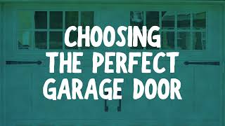 Choosing the Perfect Garage Door from Amarr [upl. by Animrac]