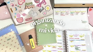 Como organizo toda mi vida agendas planificadores tips consejos [upl. by Cadmarr805]