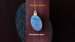 5 Hand painted Christmas tree decors christmastree christmasdecorations merrychristmas [upl. by Eetsim]