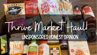 Thrive Market Haul  Thrive Market Favorites  Unsponsored Honest Opinion March 2022 [upl. by Noruq]