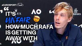 Shapovalov explains corrupt rant during defeat to Nadal  Eurosport Tennis [upl. by Cadman]