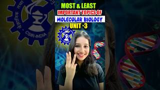 Most amp Least Important Topics of Molecular Biology  Unit 3 CSIR NET [upl. by Llertnor504]