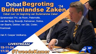 Terugkijken Debat over begroting Buitenlandse Zaken 1e termijn Kamer  Tweede Kamer [upl. by Warram]