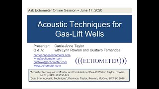 Ask Echometer Session 5 June 17 2020 Gaslift [upl. by Wenona354]