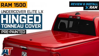 2019 RAM 1500 UnderCover Elite LX Hinged Tonneau Cover  PrePainted Review amp Install [upl. by Bertold17]