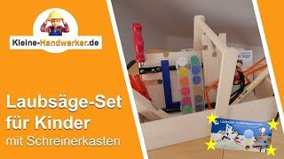 Kinder LaubsägeSet mit Schreinerkasten I Kleine Handwerker [upl. by Brunhild]