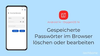 Gespeicherte Passwörter im Browser löschen oder bearbeiten  OnePlus Android 14  OxygenOS 14 [upl. by Olsewski]