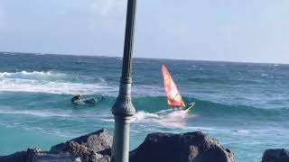 Lanzarote Costa Teguise windsurfing and Wingfoil [upl. by Fabozzi51]