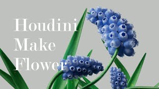 【Houdini tutorial 】houdini kinefx make a flower vellum simulation [upl. by Yecnahc612]