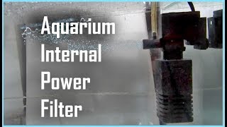 How To Use Aquarium Filter  Internal Power Filter [upl. by Namar675]