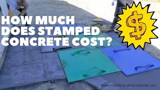 How Much Does Stamped Concrete Cost [upl. by Rehpotsrik]