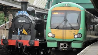 Caledonian Railway No 419 BR Black 55189 Departs Eridge For Tunbridge Wells West  31824 [upl. by Blackmore]