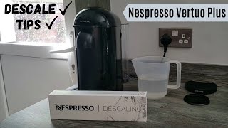 How to Descale Nespresso Vertuo Plus Machine  Descaling Tips and Instructions Video  Krups [upl. by Eelydnarb346]