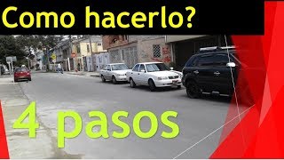 Estacionamiento paralelo fácil Como hacerlo en 4 pasos [upl. by Helaina]