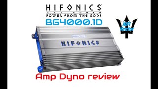 Hifonics BG4000 amp dyno review brutus gamma HiFi vector DL 14 smd AMM 1 [upl. by Ymorej536]