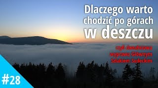 Trekking Karkonosze szlak Karpacz  Szklarska Poręba główny Szlak Sudecki w deszczu mgle słońcu [upl. by Aynat]