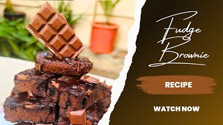 The BEST FUDGE BROWNIES WITHOUT OVEN [upl. by Marilin]