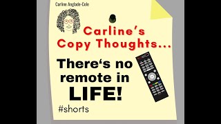 Carlines Copy Thoughts There’s no remote in Life You gotta change it yourself Episode 53 shorts [upl. by Cacia]