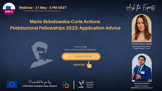 2023 Application Advice for Marie SklodowskaCurie Actions Postdoctoral Fellowships [upl. by Ecam]