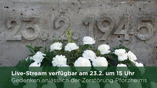 23 Februar 2024  Gedenktag der Zerstörung Pforzheims [upl. by Anelim]