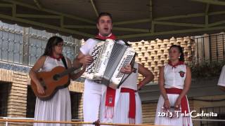 Fiestas San Miguel 2013 en Cadreita Ronda jotera con la Ribera Canta 20 julio día hombre [upl. by Lenci874]