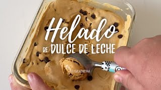 Receta Helado de dulce de leche casero [upl. by Cate695]