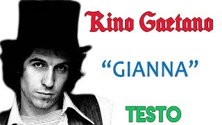 Rino Gaetano  GIANNA  Lyrics TESTO ᴴᴰ [upl. by Lenz]