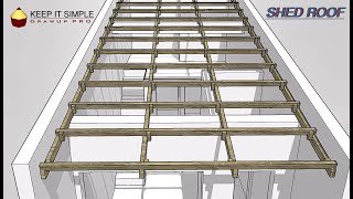 LOFT HOUSE SHED ROOF  DESIGN AND ESTIMATE in WOODEN RAFTER [upl. by Notsirb]