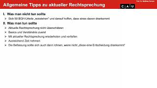 Intensivkurs Zivilrecht Aktuelle Rechtsprechung WS 20242025 [upl. by Bolen]