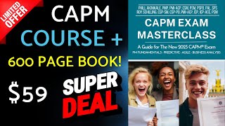 CAPM Masterclass Course  HUGE Holiday DISCOUNT 70 [upl. by Diannne276]