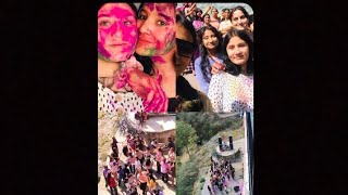 Celebrating first Holi in hostel 💛 [upl. by Eelek]