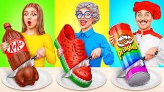 Me vs Grandma Cooking Challenge  Amazing Kitchen Recipes by Multi DO Smile [upl. by Elbam]